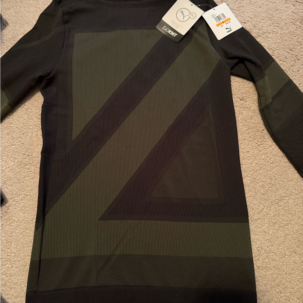 Puma EvoKNIT Black and Olive Top